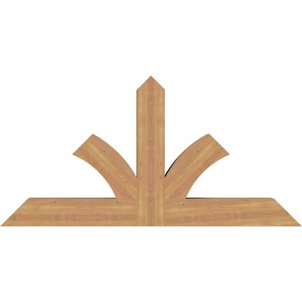 Ekena Millwork Richland Timber Gable Bracket, Western Red Cedar, 60"W x 30"H x 5 1/2"D x 5 1/2"F, 12/12 Pitch GBW060X30X0606RIC00SWR - main